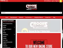 Tablet Screenshot of crooksracing.com
